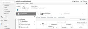 Google Analytics Model Comparison Tool